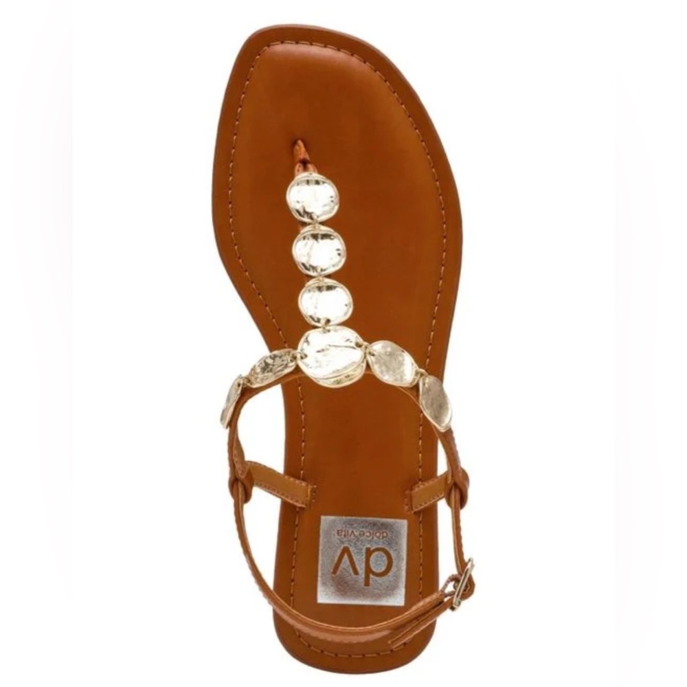 Dolce Vita Jaime Embellished Jewelry T-Strap Sandals